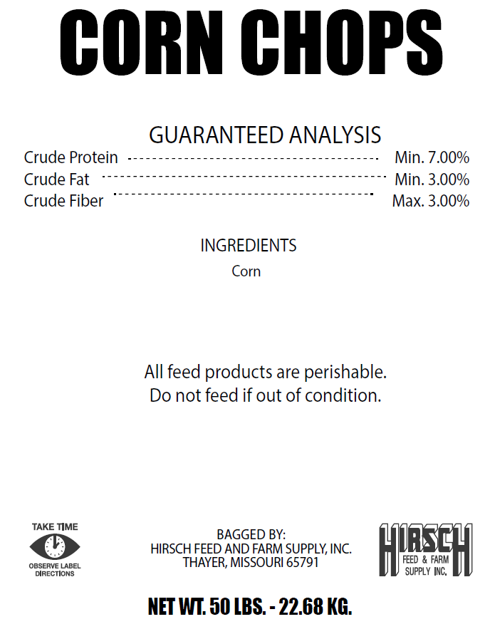 CORN CHOPS 7% (50LB)