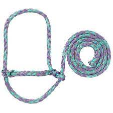 ROLY ROPE SHEEP HALTER GR/LAV/MT