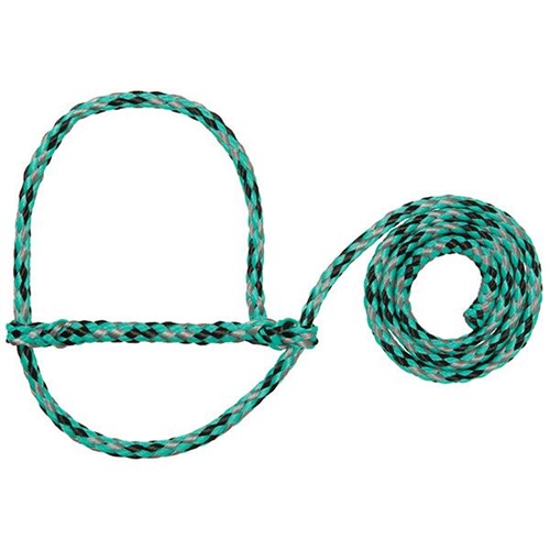 POLY ROPE SHEEP HALTER - MINT/BLACK/GRAY