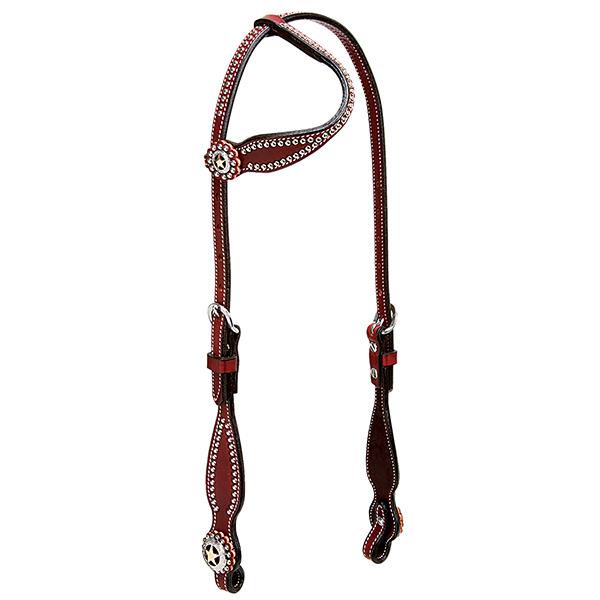 TEXAS STAR SLIDE EAR HEADSTALL