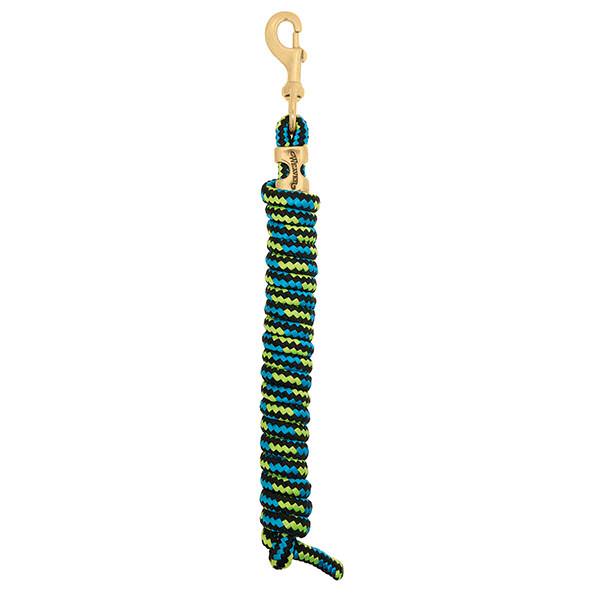 POLY LEAD ROPE BLACK BLUE LIME