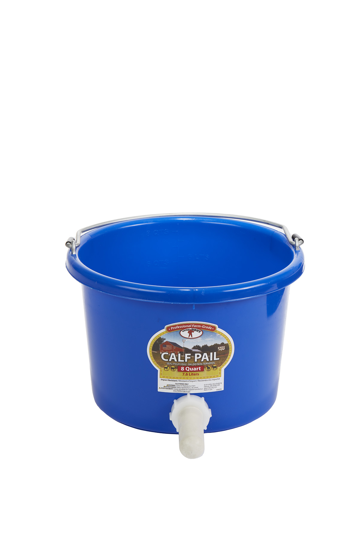 8 QT GALV PLASTIC NURSING PAIL