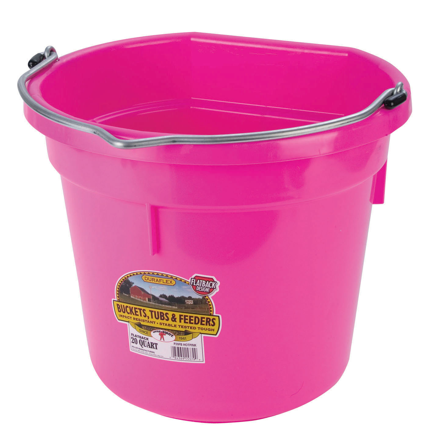 DURAFLEX FLAT BACK BUCKET PINK