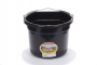 BUCKET PLAS FLATBACK 8QT BLACK