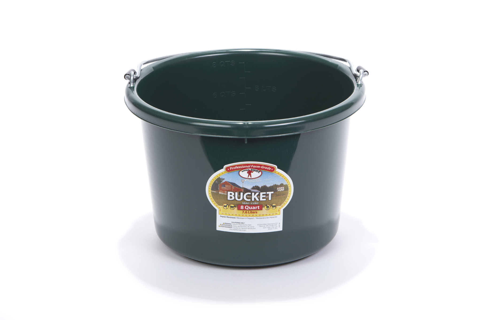 BUCKET PLASTIC 8QT GREEN